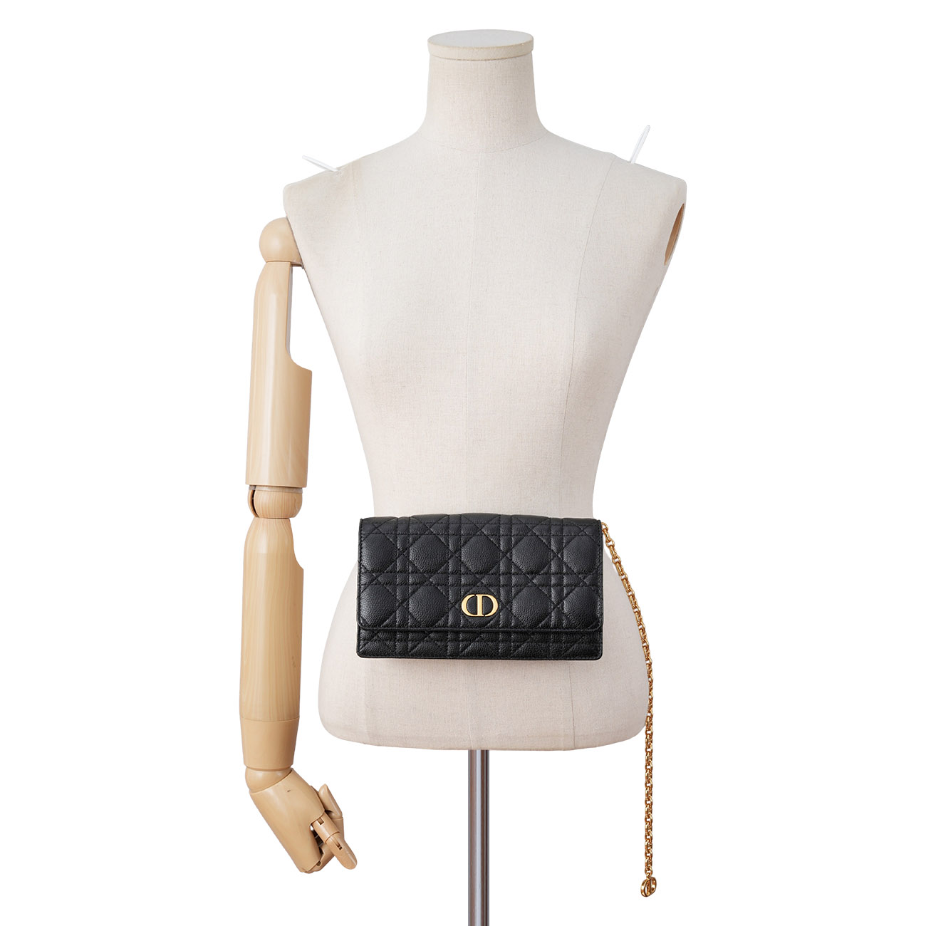 CHRISTIAN DIOR(USED)디올 S5091 카로 체인 벨트 파우치